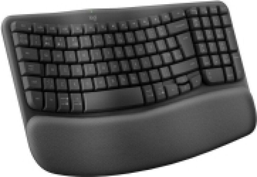 Ergo Series Wave Keys for Business - Tastatur - trådløs - 2.4 GHz, Bluetooth 5.1 LE - QWERTY - Storbritannia - grafitt