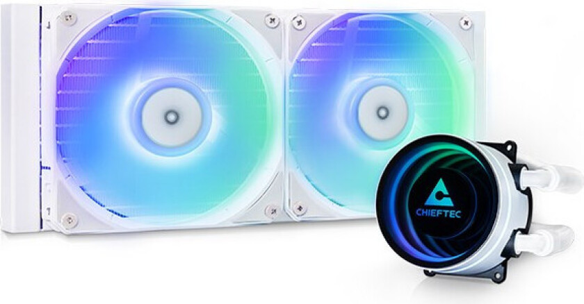 Iceberg 240 CPU Vannkjøler - 240 mm, ARGB - Hvit