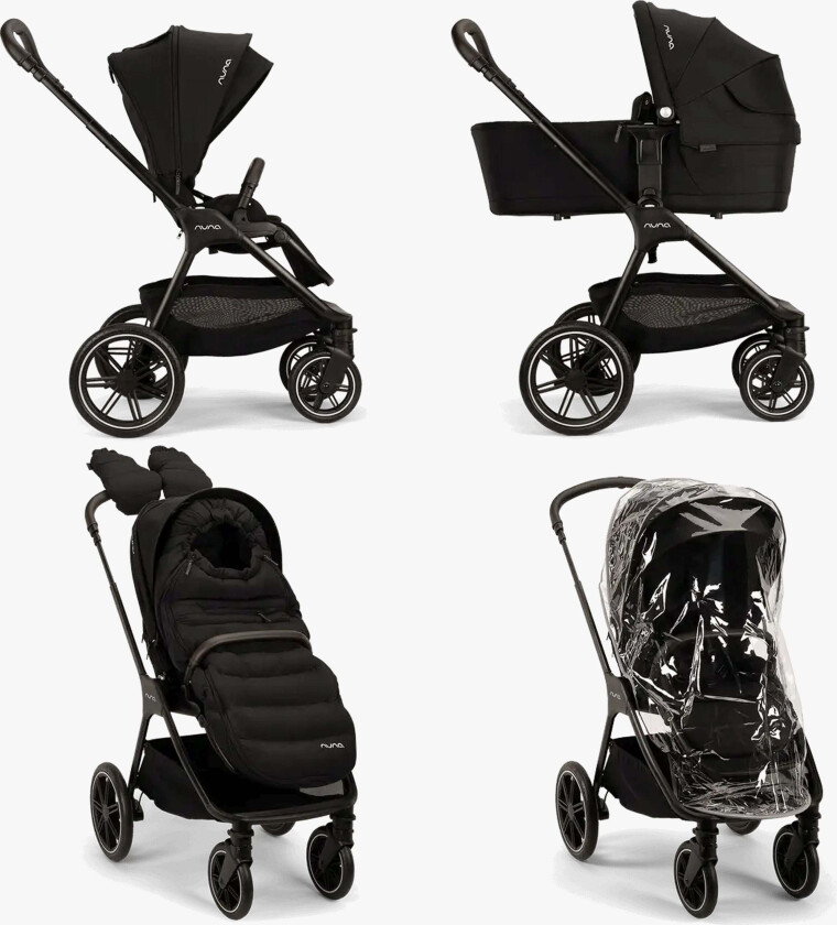 TRIV LX Duovogn med All-Season Set, Caviar - Duovogner & Kombivogner