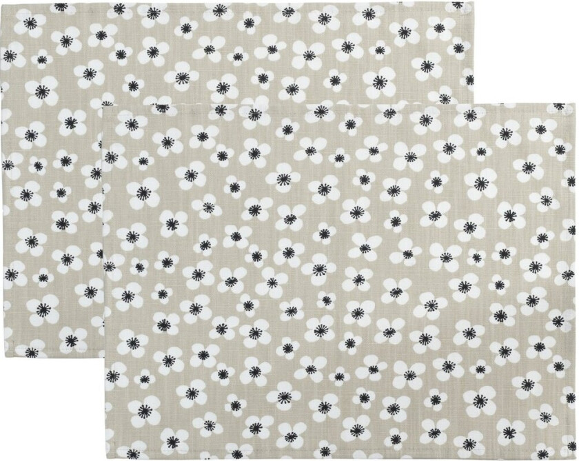 Belle Amie bordbrikke 2-pakning Beige, 34x45 cm
