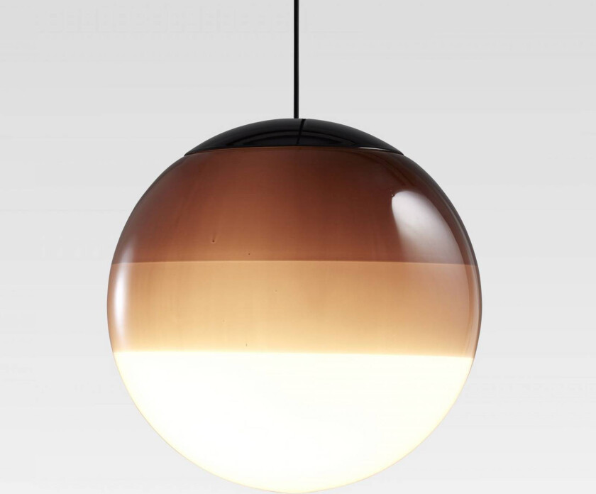 LED-hengelampe Dipping Light, Ø 30 cm, brun