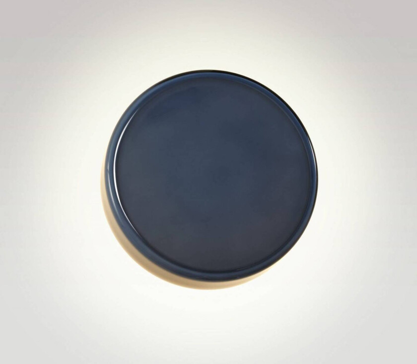 LED-vegglampe Caramel, blå, Ø 28 cm, TRIAC, glass