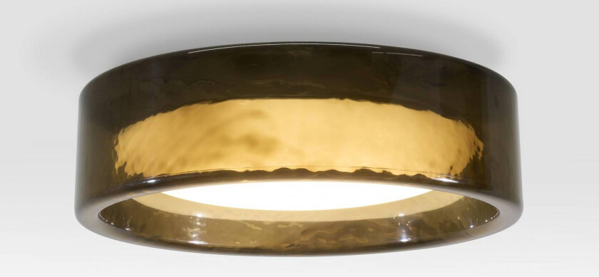 LED-taklampe Ringo, Ø 90 cm, mørk røykgrå