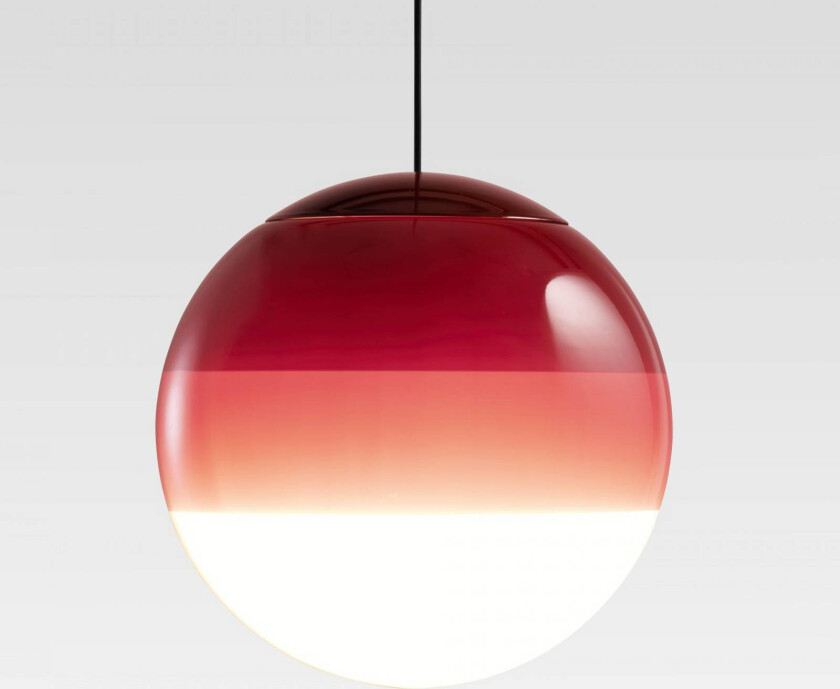 LED-hengelampe Dipping Light, Ø 30 cm, burgunderrød