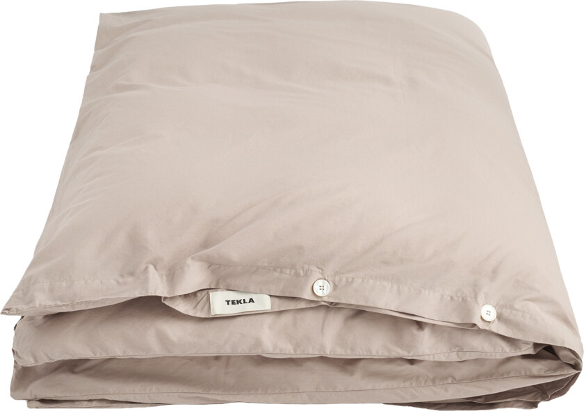 Percale påslakan enfärgat 150x210cm clay - Dynetrekk - Brun