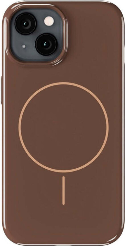 iPhone 16e / 15 / 14 / 13 Mono Case - MagSafe Kompatibel - Chocolate / Beige