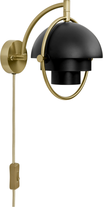 Multi-Lite vegglampe Svart-messing