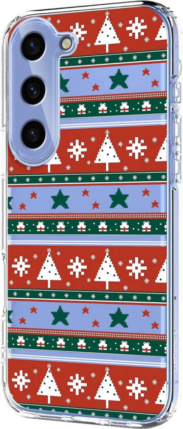 vEIDERWOOD Samsung Galaxy S23+ (Plus) Fleksibelt Plast Juledeksel med Motiv - Gjennomsiktig / Mønster