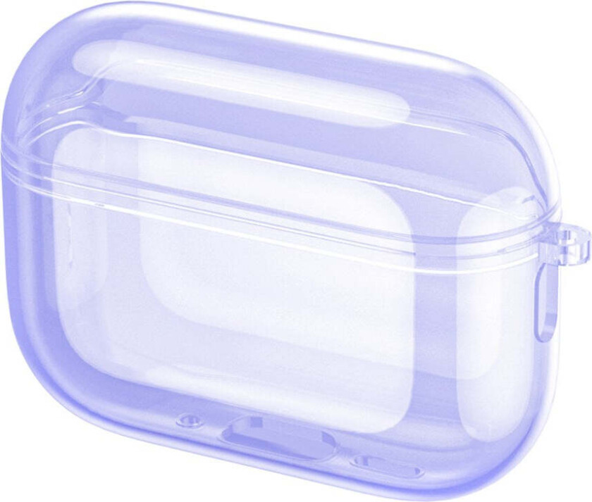 Apple AirPods Pro (3. gen.) Transparent Fleksibelt Plast Deksel - Gjennomsiktig / Lilla
