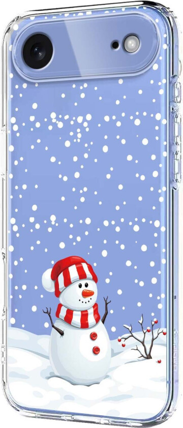 iPhone Air Fleksibelt Plast Juledeksel med Motiv - Gjennomsiktig / Snømann