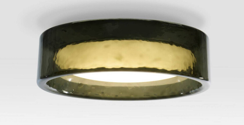 LED-taklampe Ringo, Ø 70 cm, grønn, plast, CCT