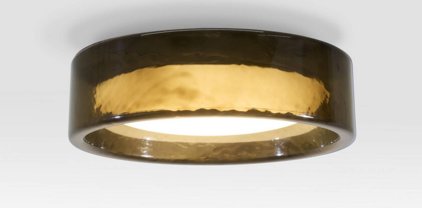 LED-taklampe Ringo, Ø 70 cm, mørk røykgrå, CCT