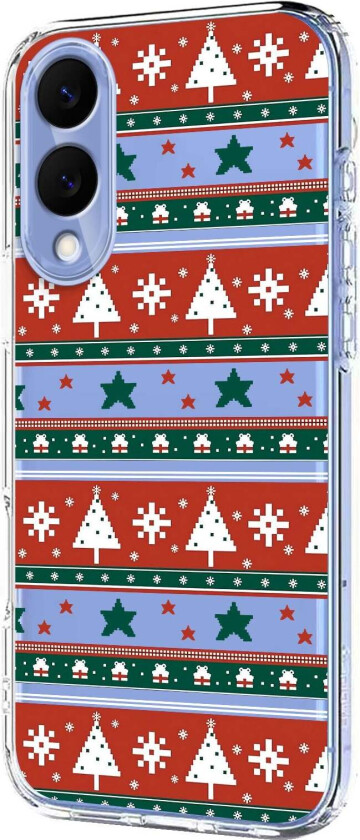 Samsung Galaxy S25 Edge Fleksibelt Plast Juledeksel med Motiv - Gjennomsiktig / Mønster