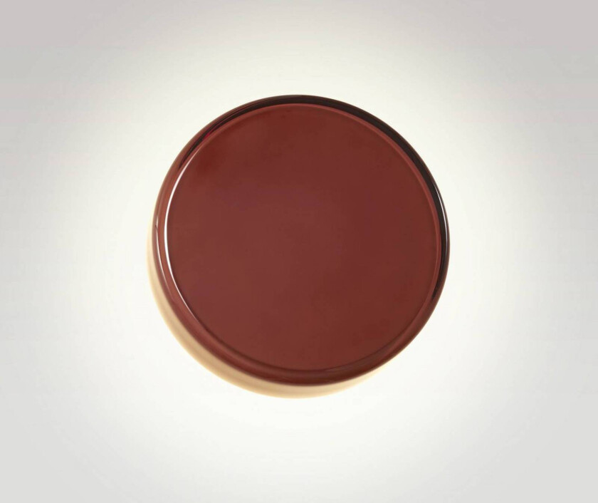 LED-vegglampe Caramel, brun, Ø 22 cm, TRIAC, glass