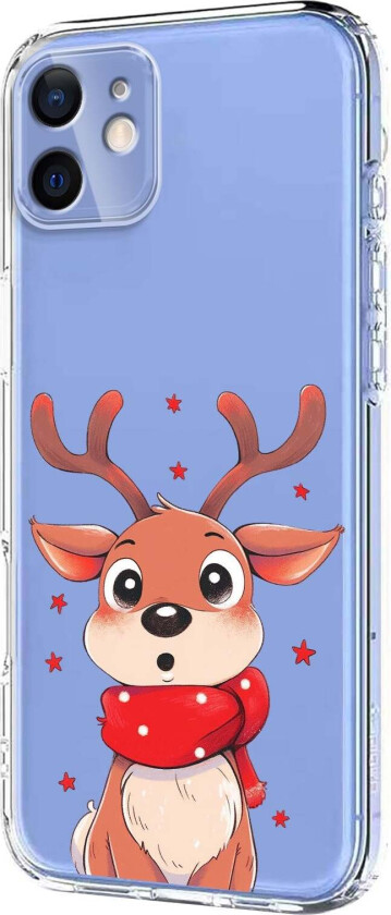 iPhone 11 Fleksibelt Plast Juledeksel med Motiv - Gjennomsiktig / Reinsdyr
