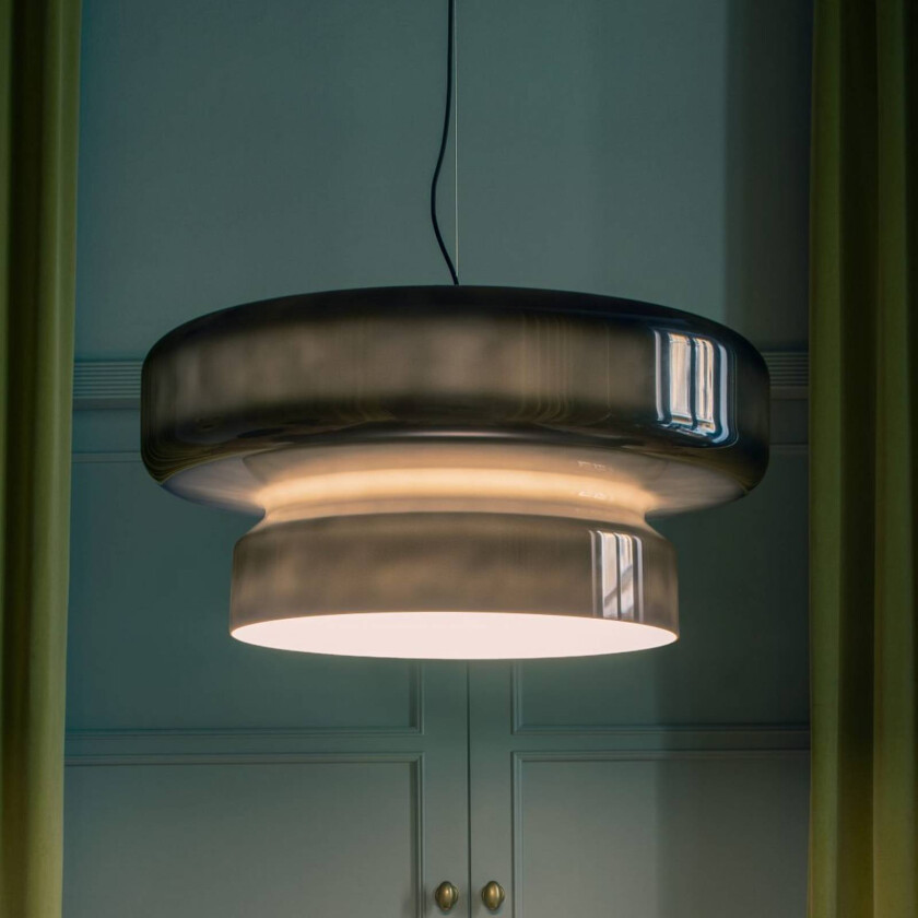 LED-hengelampe Bohemia, Triac, røykgrå