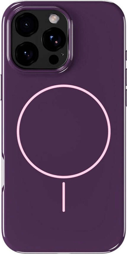iPhone 16 Pro Max Mono Case - MagSafe Kompatibel - Deep Plum / Pink
