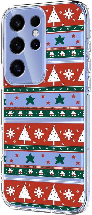 Samsung Galaxy S24 Ultra Fleksibelt Plast Juledeksel med Motiv - Gjennomsiktig / Mønster