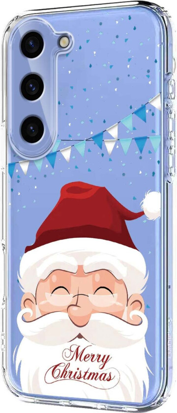 Samsung Galaxy S23 Fleksibelt Plast Juledeksel med Motiv - Gjennomsiktig / Julenissen