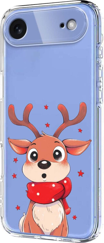 iPhone Air Fleksibelt Plast Juledeksel med Motiv - Gjennomsiktig / Reinsdyr