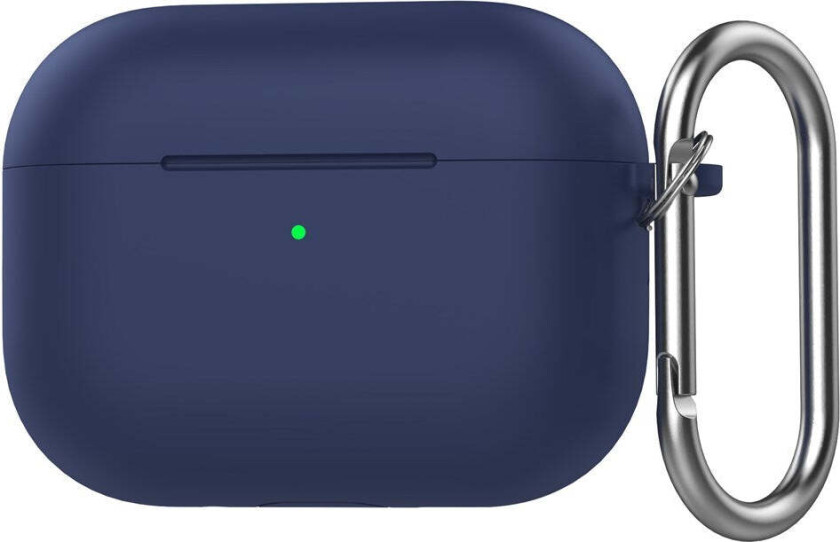 Apple AirPods Pro (3. gen.) Silikon Deksel - Karabinkrok - Mørkblå