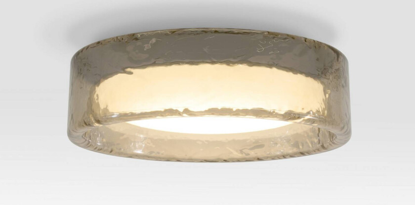 LED-taklampe Ringo, Ø 70 cm, røykgrå plast