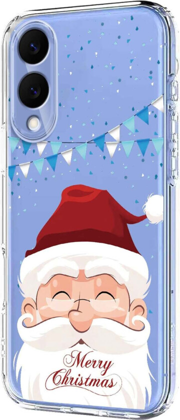 Samsung Galaxy S25 Edge Fleksibelt Plast Juledeksel med Motiv - Gjennomsiktig / Julenissen