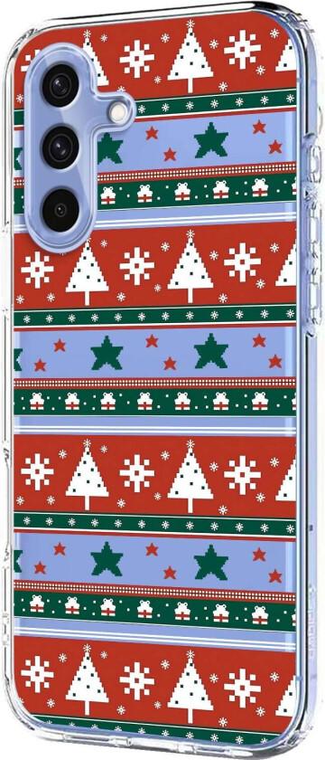 Samsung Galaxy A56 (5G) Fleksibelt Plast Juledeksel med Motiv - Gjennomsiktig / Mønster