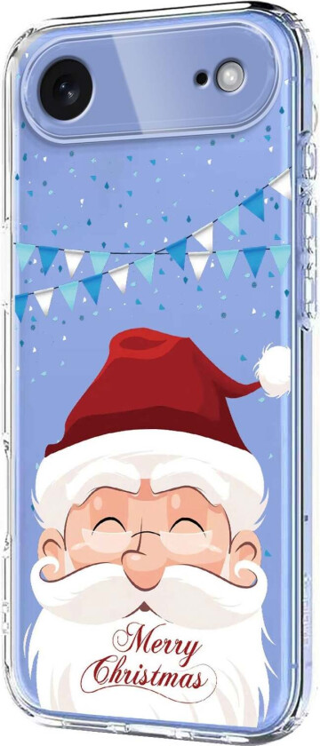 iPhone Air Fleksibelt Plast Juledeksel med Motiv - Gjennomsiktig / Julenissen
