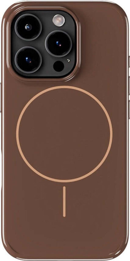 iPhone 16 Pro Mono Case - MagSafe Kompatibel - Chocolate / Beige