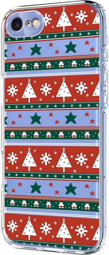 iPhone SE (2022 / 2020) / 8 / 7 Fleksibelt Plast Juledeksel med Motiv - Gjennomsiktig / Mønster