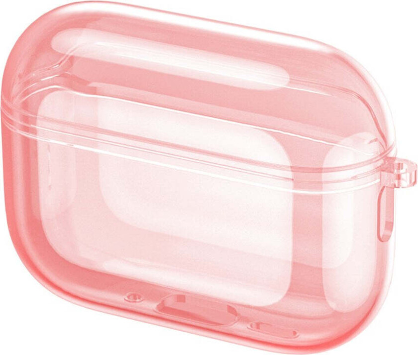 Apple AirPods Pro (3. gen.) Transparent Fleksibelt Plast Deksel - Gjennomsiktig / Rød