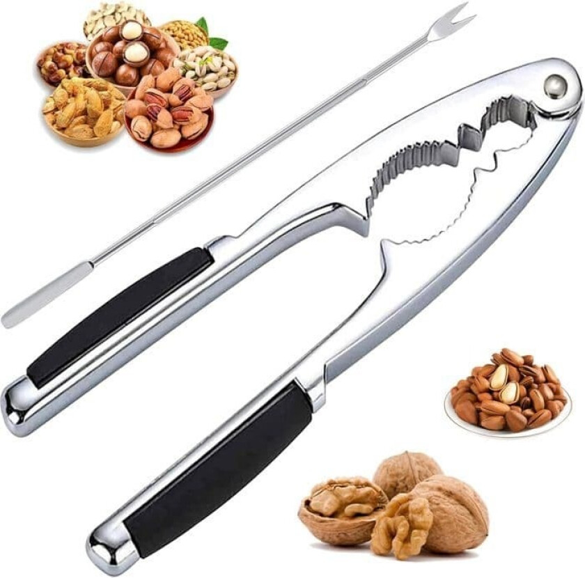 Nøtteknekker, metallnøtteknekker, multifunksjonell nøtteknekker, nøtteknekker med sklisikkert håndtak og 1