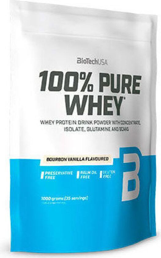 100% Pure Whey Protein Pulver Vanilje