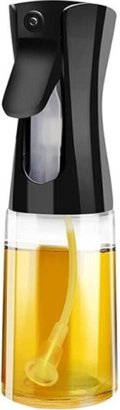 Kjøkkenredskapssett, sprayflaske til kjøkkenolje, olivenoljedispenser, bakeluft - 300 ml - svart