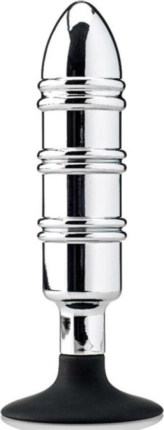 Butt Plug With Removable Black Silicone Base 16cm