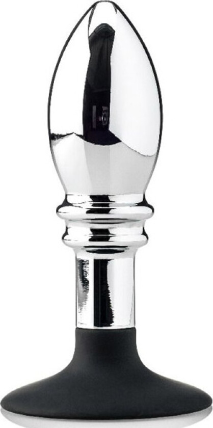 Butt Plug With Removable Black Silicone Base 12cm