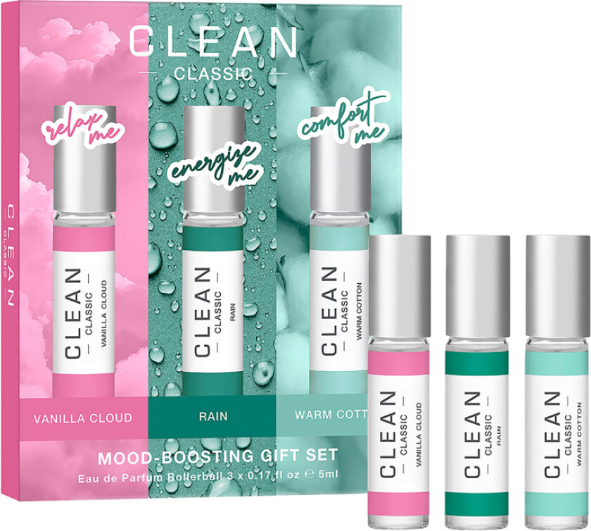 Clean Gift Set Classic Layering Rollerball (3 x 5 ml)
