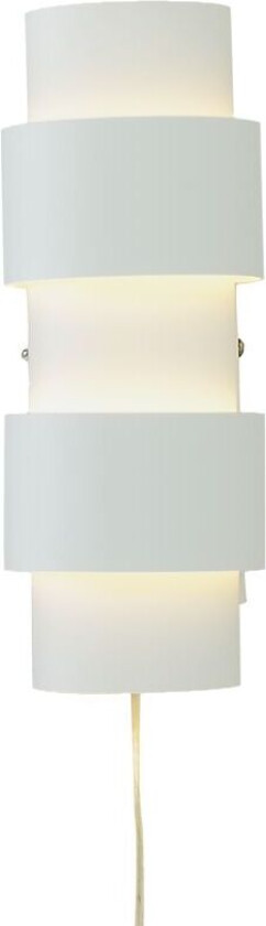 Lorena vegglampe - Hvit