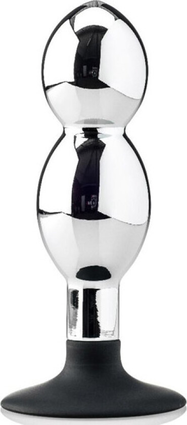 Butt Plug With Removable Black Silicone Base 14cm