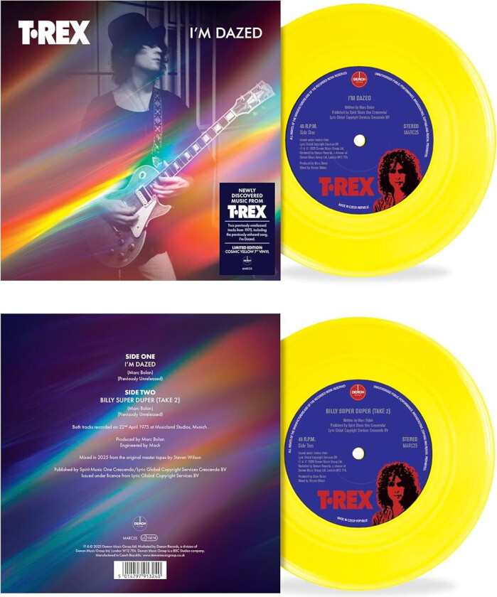 Marc Bolan & T.Rex I’m Dazed / Billy Super Duper LP/Vinyl