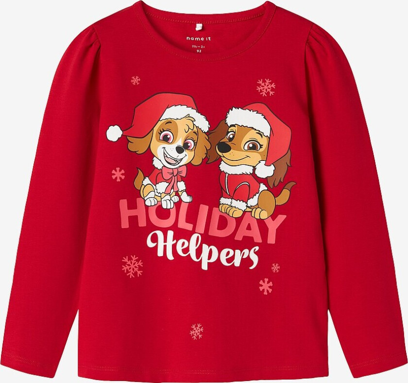 Topp nmfSasa Paw LS - Rosa