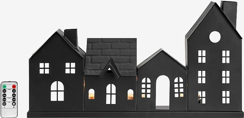 Borddekorasjon Wells 3L B/O - Svart