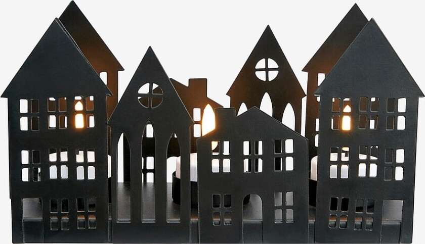 Borddekorasjon York 3L B/O - Svart