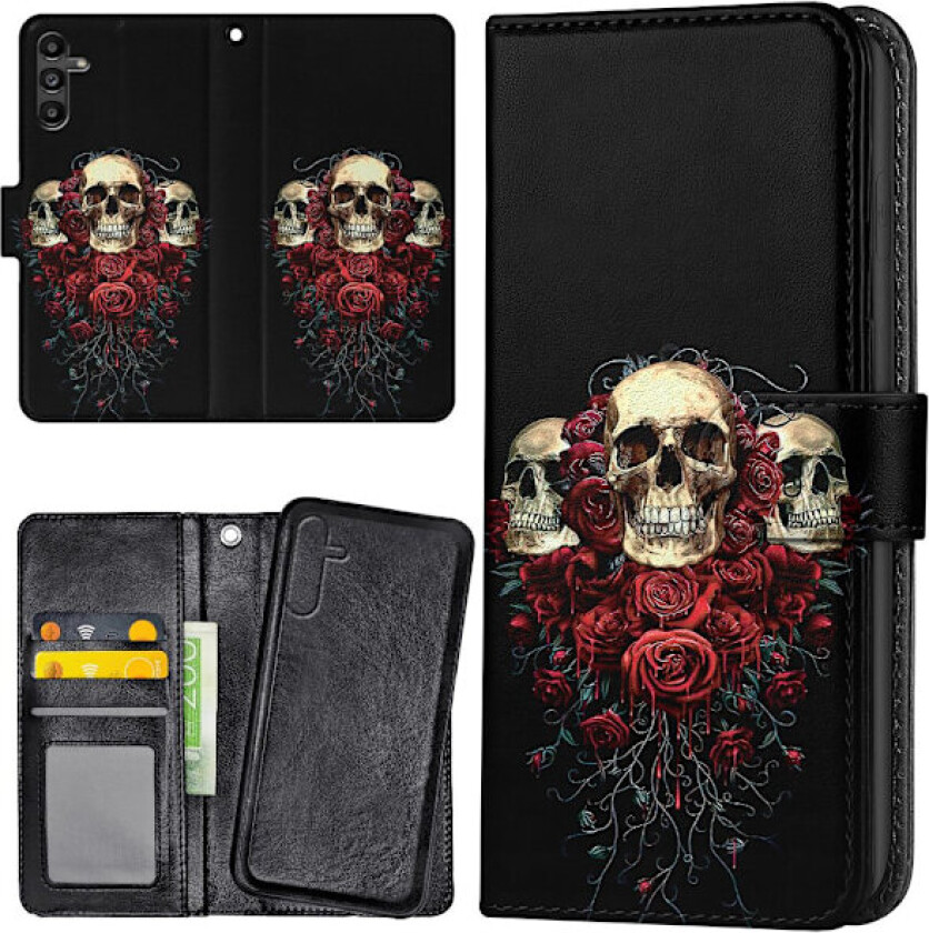 Samsung Galaxy A56 5G - Lommebok Deksel Skulls