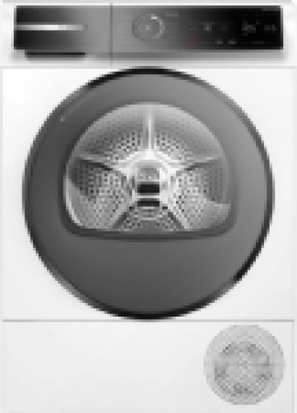 Serie 8 WQB246D41, Fristående, Frontmatad, Värmepump, Vit, Knappar, 112 l