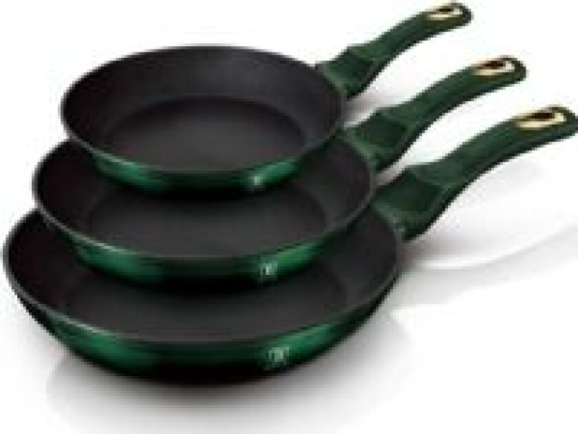 Berlingerhaus Berlinger Haus Frying pan SET OF 3 GRANITE PANS 20/24/28CM BERLINGER HAUS METALLIC EMERALD [BH-6178]