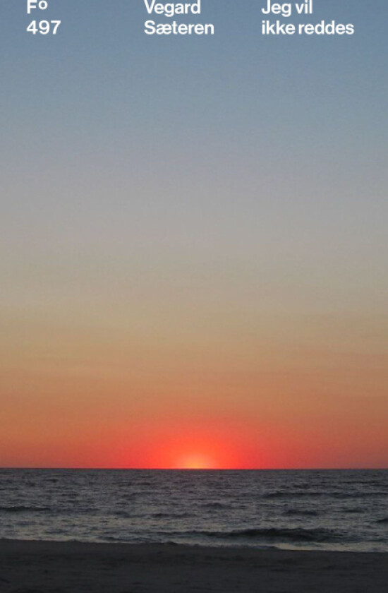 Jeg vil ikke reddes av Vegard Sæteren