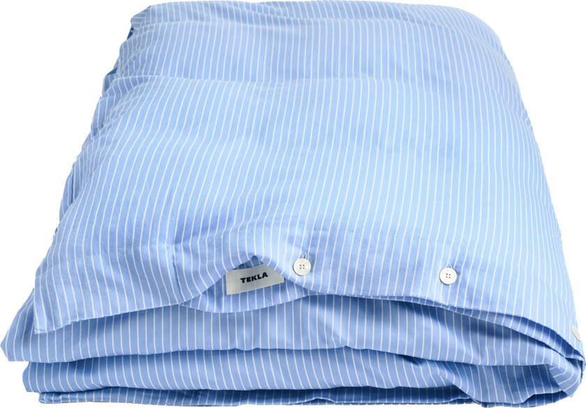 Sateen påslakan enfärgat 150x210cm Polo Stripes - Dynetrekk - Blå