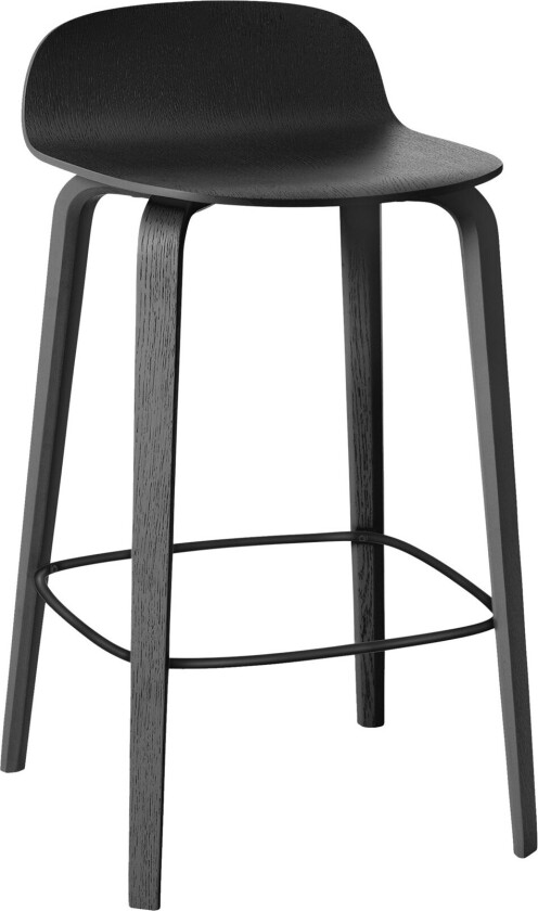 Visu Bar Stool, 65 cm, Black - Barstoler - Mika Tolvanen - Svart - Tre